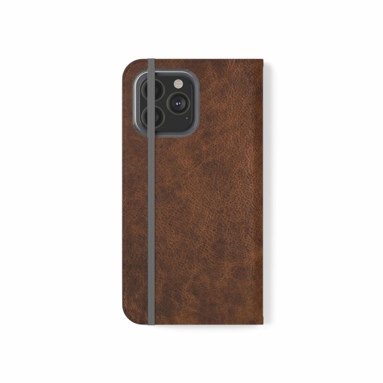 Faux Leather Folio Smartphone Case polycarbonate inner shell keeps devices protected and secure during regular wear and usage.