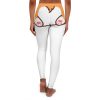 Corgi Butt Yoga Pants Spandex Leggings: Cute corgi design, various colors, comfortable fit, tagless, true to size, assembled in the USA, easy care. Perfect for yoga, workouts, or lounging. No actual pocket, corgi's face pops out. Embrace your love for corgis and show off your playful style.