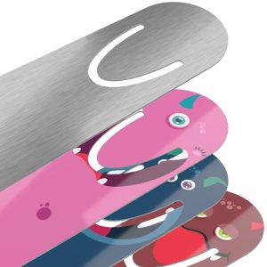Aluminum Monster Mouth bookmarks high-grade aluminum, ensuring durability and longevity. They can withstand frequent use without bending or breaking.