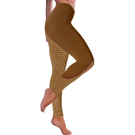 Dripping Ice Cream Waffle Cone Yoga Pants Spandex Leggings: Mouthwatering flavors, waffle cone print, high-quality material, skinny fit, tagless design, true to size, assembled in the USA, easy care. Perfect for yoga, workouts, or lounging. Note: Leggings do not contain actual ice cream or cones. Embrace your love for ice cream and stand out in style.