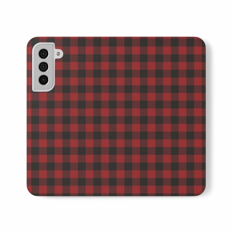 Faux Leather Folio Smartphone Case polycarbonate inner shell keeps devices protected and secure during regular wear and usage.