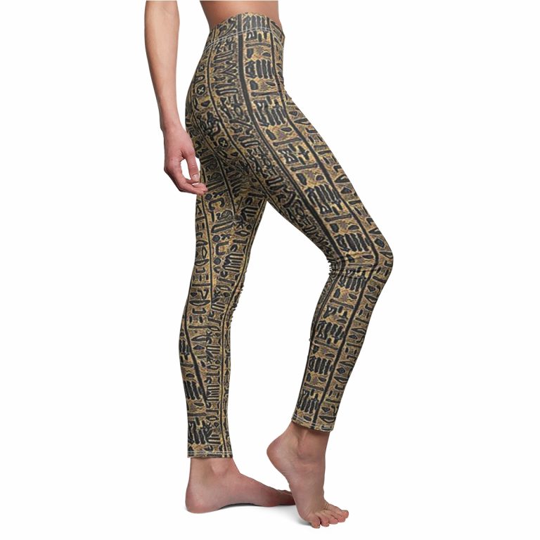 Hidden Hieroglyphs Yoga Pants, Discover the rich symbolism of Ancient Egypt with the Ankh, a powerful hieroglyphic symbol representing immortality, fertility, and life. The Ankh, also known as the Key of Life, was deeply revered by the Pharaohs and is an iconic symbol of Kemet (Ancient Egypt). Unveil the mystical meaning behind this ancient Egyptian script and explore the profound symbolism of Kmt. Immerse yourself in the captivating world of Egyptian culture and history.