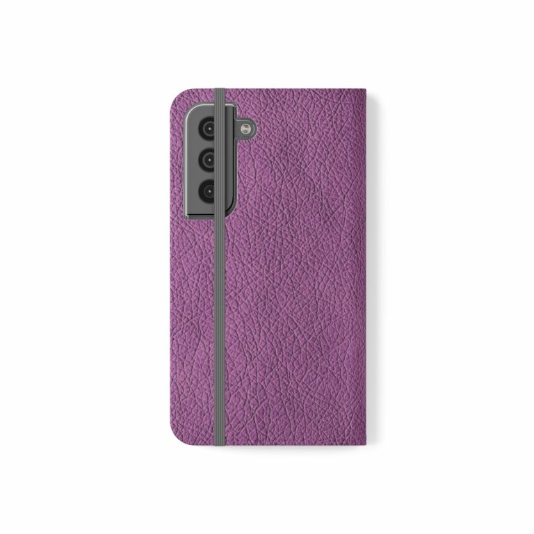 Faux Leather Folio Smartphone Case polycarbonate inner shell keeps devices protected and secure during regular wear and usage.