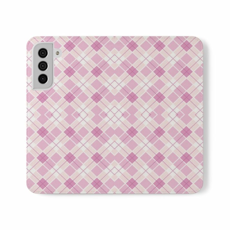 Faux Leather Folio Smartphone Case polycarbonate inner shell keeps devices protected and secure during regular wear and usage.