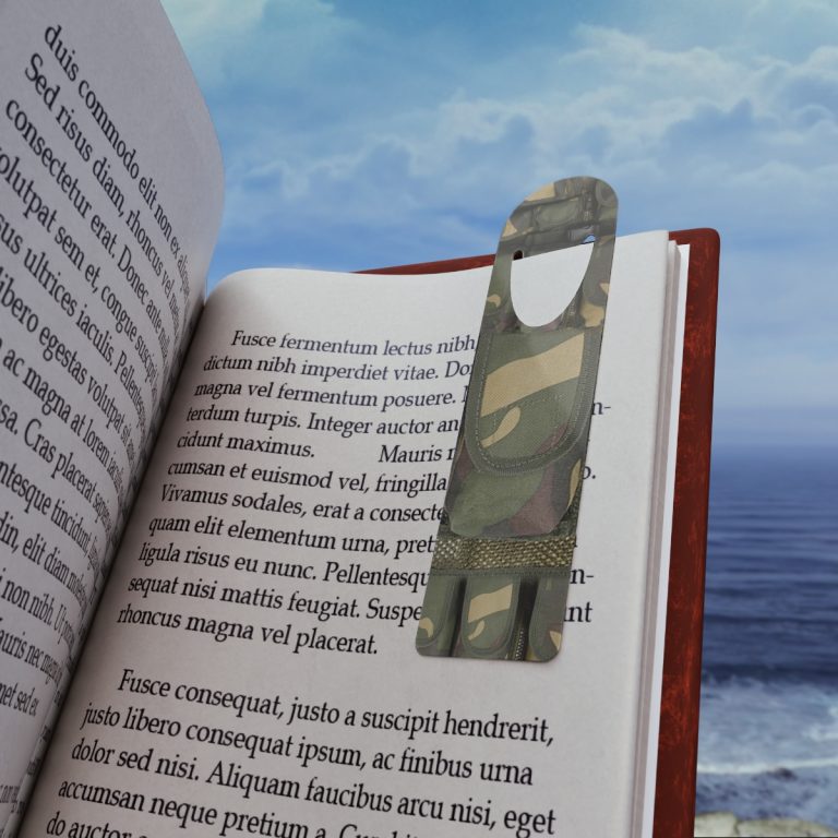 Abundifind's Pocket Bookmarks: The ultimate accessory for book lovers, featuring trendy varieties like Jean Pocket, Knitted Pocket, and Tactical Pocket. With robust aluminum construction, top slot design, and assembled in the USA, these bookmarks offer style, durability, and literary/pop-culture references. They make a thoughtful gift for avid readers. Upgrade your bookmark game with Abundifind's Pocket Bookmarks today!