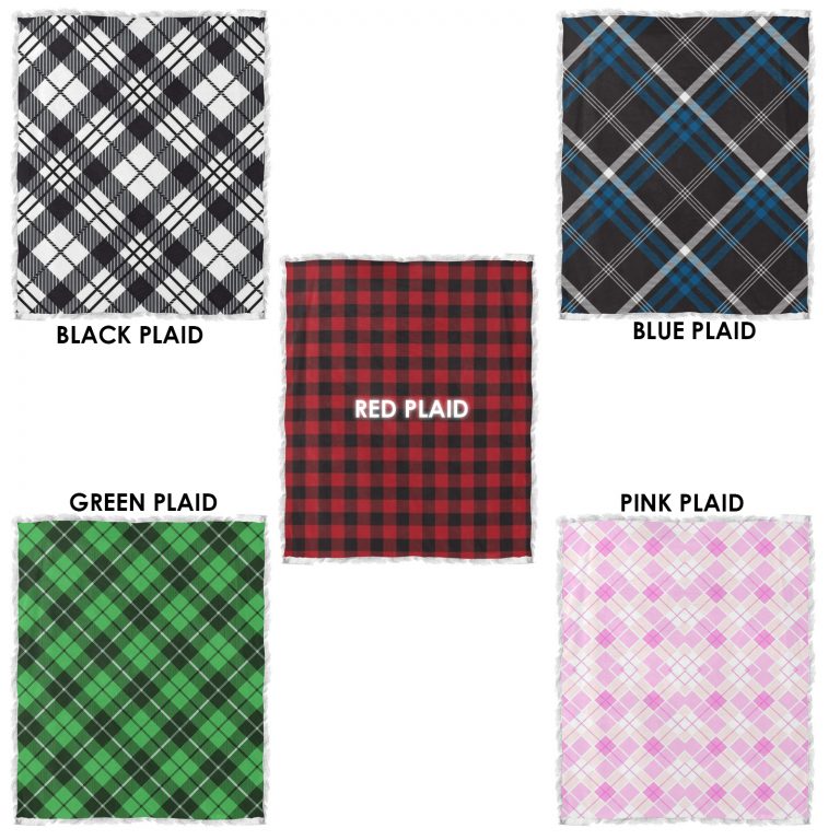 Introducing the Abundifind's Plaid Premium Sherpa Fleece Blanket: Where Functionality Meets Style! Experience the perfect blend of functionality and style with our Plaid Premium Sherpa Fleece Blanket, available in Black, Blue, Green, Pink or Red. Designed to enhance your overall comfort, this blanket brings a host of benefits that will elevate your snuggling experience. Not only that, but our blankets are built to last, ensuring they can withstand the demands of your daily routine without compromising on performance. Here's what makes our blanket truly special: - Thermally Efficient Sherpa Fleece: Our blanket is crafted from thermally efficient Sherpa fleece, which offers a wide range of benefits. Whether it's providing exceptional warmth or insulating you from chilly weather, you can rely on the soft and cozy Sherpa fleece to keep you snug and comfortable. - Exceptional Durability: We understand the importance of a long-lasting blanket. That's why our blankets are built to withstand the test of time. No matter how frequently you use them, our blankets will maintain their quality and performance. - Stylish Plaid Design: Plaid patterns have a rich history associated with different cultures and traditions. In Scottish culture, specific tartan plaids represent different clans or families, connecting individuals to their heritage and ancestry. Emotionally, plaid patterns can evoke different feelings based on personal experiences and cultural associations. In fashion and interior design, plaid patterns add visual interest and character to garments, accessories, and home decor. Our Plaid Premium Sherpa Fleece Blanket showcases a timeless plaid design that adds a touch of style to any setting. - Cozy One-Sided Print and Plush Backside: The one-sided print of our blanket features the captivating plaid pattern, while the plush backside enhances the overall comfort and cosiness. Wrap yourself in the comfort and style of the "Abundifind's Plaid Premium Sherpa Fleece Blanket." Whether you're looking to elevate your snuggling experience, add a touch of visual interest to your space, or simply appreciate the durability and warmth of Sherpa fleece, this blanket is the perfect choice. Embrace the functionality and style it offers, and enjoy the cozy comfort it brings to your daily routine. .: 100% sherpa fleece .: One-sided print .: Plush backside .: Plaid Premium Sherpa Fleece Blanket
