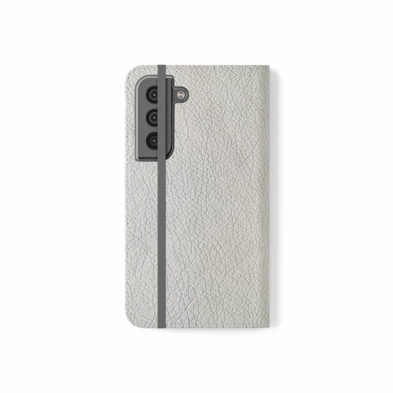 Faux Leather Folio Smartphone Case polycarbonate inner shell keeps devices protected and secure during regular wear and usage.