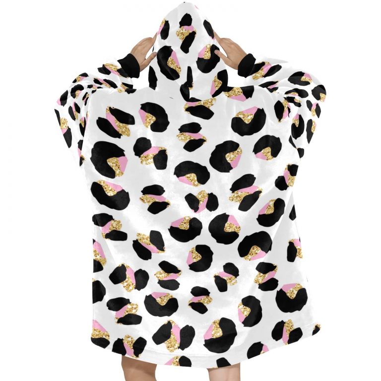 Sherpa Fleece Animal Print Pullover Hooded Robe. Explore our collection of captivating prints, including Cheetah, Cow, Leopard, and Rose Leopard, adding a touch of untamed elegance to your wardrobe. This cloak envelops you in cozy warmth while showcasing seamless patterns that mimic the mesmerizing dots and spots found in nature's most exquisite animal skins. Unleash your wild side and elevate your style with this must-have fashion statement.