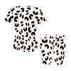 Animal Print Short Yoga Set: Cheetah, Cow, Leopard, Mermaid Scales, and Rose Leopard styles. 95% polyester, 5% spandex blend. Soft, stretchy, lightweight, and quick-drying fabric. Versatile for various exercises. Machine washable. Unleash your wild side and make a bold fashion statement. Note: Prints are for aesthetic purposes only, no real animal fur or skin. Embrace your untamed spirit!