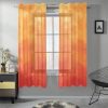 Ombre Gauze Curtain: Create a unique and cozy atmosphere with our captivating Blue, Orange, and Pink variations. Made from soft, transparent gauze material, it allows light to filter through while adding an elegant Ombre print. Each package includes two pieces for full coverage, and our premium vivid printing brings the design to life. Use it as a window treatment, room divider, or canopy bed drape to add charm and elegance to any space. Elevate your decor with our Ombre Gauze Curtain today!