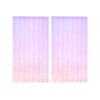 Ombre Gauze Curtain: Create a unique and cozy atmosphere with our captivating Blue, Orange, and Pink variations. Made from soft, transparent gauze material, it allows light to filter through while adding an elegant Ombre print. Each package includes two pieces for full coverage, and our premium vivid printing brings the design to life. Use it as a window treatment, room divider, or canopy bed drape to add charm and elegance to any space. Elevate your decor with our Ombre Gauze Curtain today!