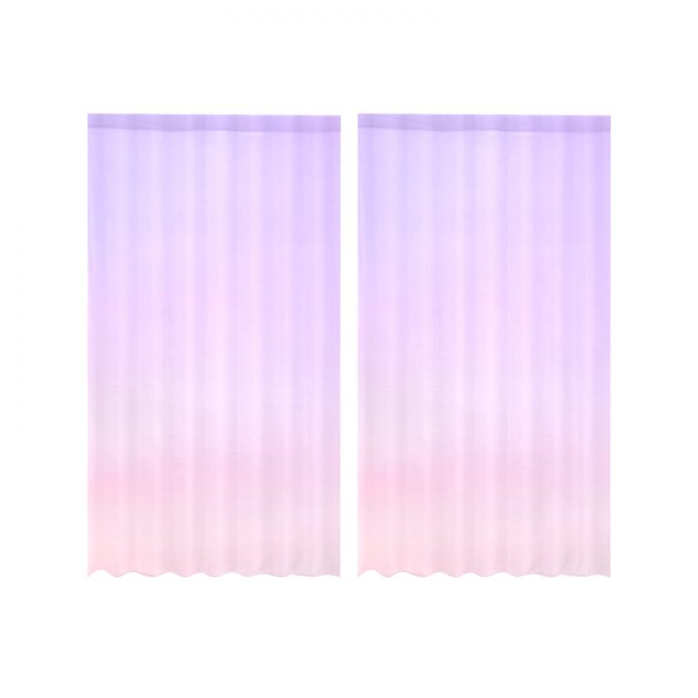 Ombre Gauze Curtain: Create a unique and cozy atmosphere with our captivating Blue, Orange, and Pink variations. Made from soft, transparent gauze material, it allows light to filter through while adding an elegant Ombre print. Each package includes two pieces for full coverage, and our premium vivid printing brings the design to life. Use it as a window treatment, room divider, or canopy bed drape to add charm and elegance to any space. Elevate your decor with our Ombre Gauze Curtain today!