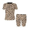 Animal Print Short Yoga Set: Cheetah, Cow, Leopard, Mermaid Scales, and Rose Leopard styles. 95% polyester, 5% spandex blend. Soft, stretchy, lightweight, and quick-drying fabric. Versatile for various exercises. Machine washable. Unleash your wild side and make a bold fashion statement. Note: Prints are for aesthetic purposes only, no real animal fur or skin. Embrace your untamed spirit!