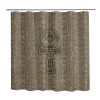 Pharaohs Ankh Hieroglyphs Shower Curtain: Add durability and style to your bathroom with this captivating curtain. Crafted from 100% polyester, it offers durability and softness. The one-sided printing features the Pharaohs Ankh Hieroglyphs design, adding ancient charm. It fits most standard bath tubs and comes with C-shaped curtain hooks for easy installation. The tough and splash-resistant material keeps water where it belongs, while being easy to clean. Transform your bathroom into an ancient sanctuary with our Pharaohs Ankh Hieroglyphs Shower Curtain. Upgrade your shower experience today!