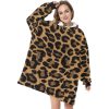 Animal Print Sherpa Fleece Hooded Robe Cloak Poncho image 08 Sherpa Fleece Animal Print Pullover Hooded Robe. Explore our collection of captivating prints, including Cheetah, Cow, Leopard, and Rose Leopard, adding a touch of untamed elegance to your wardrobe. This cloak envelops you in cozy warmth while showcasing seamless patterns that mimic the mesmerizing dots and spots found in nature's most exquisite animal skins. Unleash your wild side and elevate your style with this must-have fashion statement.