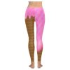 Dripping Ice Cream Waffle Cone Yoga Pants Spandex Leggings: Mouthwatering flavors, waffle cone print, high-quality material, skinny fit, tagless design, true to size, assembled in the USA, easy care. Perfect for yoga, workouts, or lounging. Note: Leggings do not contain actual ice cream or cones. Embrace your love for ice cream and stand out in style.
