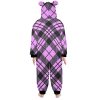 SleepEase Hooded Pajamas: 100% polyester flannel, hood with cute ear designs, zip-up style, kangaroo pocket. Versatile, cozy, year-round comfort. Machine washable. Stay comfy in style!