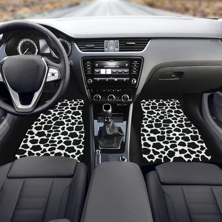 These front car Animal Print floor mats from our Animal Print Collection boast a blend of premium rubber and polyester materials, ensuring durability and longevity. The 20oz loop polyester carpeting face not only enhances the aesthetic appeal with its vibrant animal prints like Cheetah, Cow, Dalmatian, Leopard, and Mermaid Scales but also provides a comfortable and soft surface for your feet. The non-skid rubber backing guarantees stability, making them suitable for various driving conditions, including daily commutes and off-road escapades.These mats not only elevate the look of your car interior but also offer practical benefits, making them a stylish and functional addition to your vehicle.