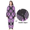 SleepEase Hooded Pajamas: 100% polyester flannel, hood with cute ear designs, zip-up style, kangaroo pocket. Versatile, cozy, year-round comfort. Machine washable. Stay comfy in style!