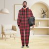 SleepEase Hooded Pajamas: 100% polyester flannel, hood with cute ear designs, zip-up style, kangaroo pocket. Versatile, cozy, year-round comfort. Machine washable. Stay comfy in style!