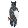 SleepEase Hooded Pajamas: 100% polyester flannel, hood with cute ear designs, zip-up style, kangaroo pocket. Versatile, cozy, year-round comfort. Machine washable. Stay comfy in style!