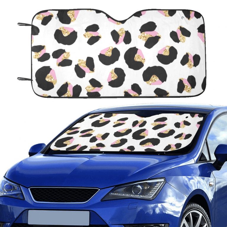 • Material: 100 % polyester and aluminized film cushion. • Size: 55inch x 30inch (140cm x 75cm) • Foldable design offers quick installation or removal. • Suction cups attached to sun shade. Easy to install and protect against sun damage with no harm to your windshield. • Using heat sublimation technique to prevent discoloring, long-lasting effects.
