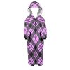 SleepEase Hooded Pajamas: 100% polyester flannel, hood with cute ear designs, zip-up style, kangaroo pocket. Versatile, cozy, year-round comfort. Machine washable. Stay comfy in style!