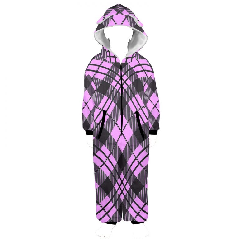 SleepEase Hooded Pajamas: 100% polyester flannel, hood with cute ear designs, zip-up style, kangaroo pocket. Versatile, cozy, year-round comfort. Machine washable. Stay comfy in style!