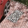 These front car Animal Print floor mats from our Animal Print Collection boast a blend of premium rubber and polyester materials, ensuring durability and longevity. The 20oz loop polyester carpeting face not only enhances the aesthetic appeal with its vibrant animal prints like Cheetah, Cow, Dalmatian, Leopard, and Mermaid Scales but also provides a comfortable and soft surface for your feet. The non-skid rubber backing guarantees stability, making them suitable for various driving conditions, including daily commutes and off-road escapades.These mats not only elevate the look of your car interior but also offer practical benefits, making them a stylish and functional addition to your vehicle.