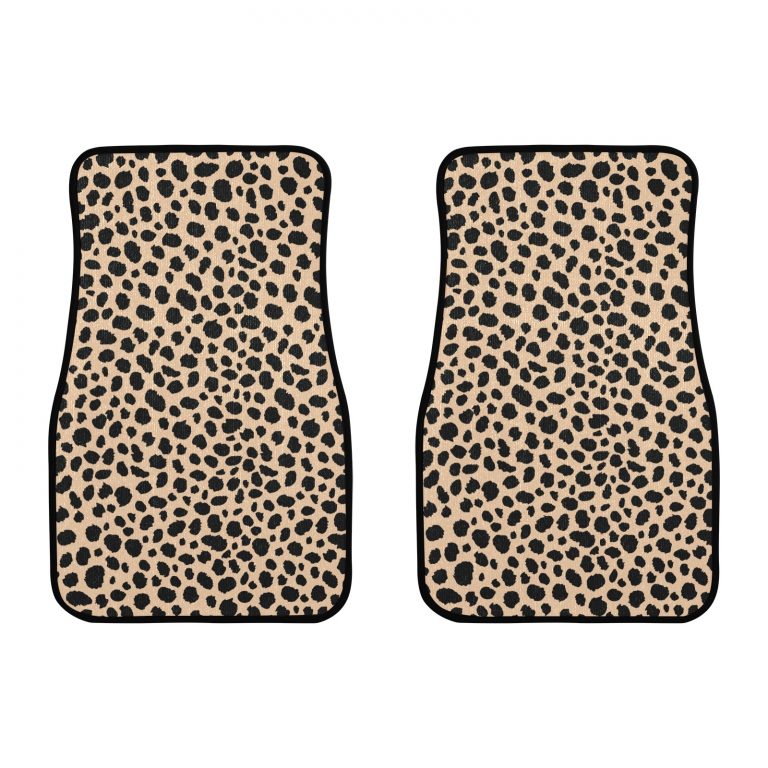 These front car Animal Print floor mats from our Animal Print Collection boast a blend of premium rubber and polyester materials, ensuring durability and longevity. The 20oz loop polyester carpeting face not only enhances the aesthetic appeal with its vibrant animal prints like Cheetah, Cow, Dalmatian, Leopard, and Mermaid Scales but also provides a comfortable and soft surface for your feet. The non-skid rubber backing guarantees stability, making them suitable for various driving conditions, including daily commutes and off-road escapades.These mats not only elevate the look of your car interior but also offer practical benefits, making them a stylish and functional addition to your vehicle.