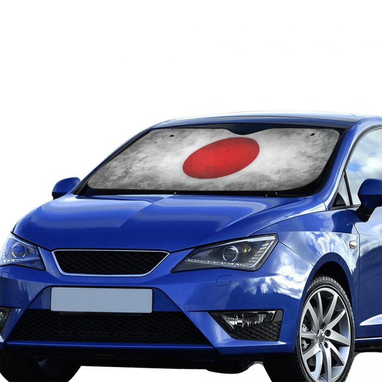 sun shade Sun protection Introducing our patriotic Flag Collection Car Sun Shade (55"x30") featuring country flag style designs. Crafted with a blend of anti-UV coating and aluminized film cushion, this sun shade not only protects your car seats and dashboard from sun damage but also ensures they remain cool to the touch. Material: 100% polyester with aluminized film cushion. Size: 55 inches x 30 inches (140cm x 75cm) Its foldable design allows for easy installation and removal. Equipped with suction cups for effortless windshield attachment without causing damage. Utilizes heat sublimation technique to prevent discoloration, ensuring long-lasting vibrant effects.