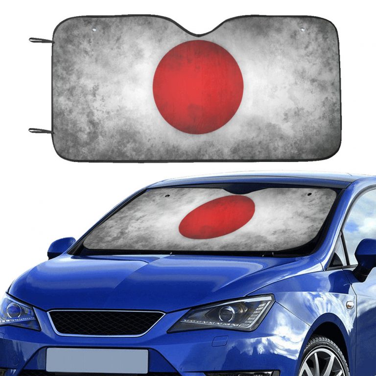 sun shade Sun protection Introducing our patriotic Flag Collection Car Sun Shade (55"x30") featuring country flag style designs. Crafted with a blend of anti-UV coating and aluminized film cushion, this sun shade not only protects your car seats and dashboard from sun damage but also ensures they remain cool to the touch. Material: 100% polyester with aluminized film cushion. Size: 55 inches x 30 inches (140cm x 75cm) Its foldable design allows for easy installation and removal. Equipped with suction cups for effortless windshield attachment without causing damage. Utilizes heat sublimation technique to prevent discoloration, ensuring long-lasting vibrant effects.