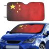 sun shade Sun protection Introducing our patriotic Flag Collection Car Sun Shade (55"x30") featuring country flag style designs. Crafted with a blend of anti-UV coating and aluminized film cushion, this sun shade not only protects your car seats and dashboard from sun damage but also ensures they remain cool to the touch. Material: 100% polyester with aluminized film cushion. Size: 55 inches x 30 inches (140cm x 75cm) Its foldable design allows for easy installation and removal. Equipped with suction cups for effortless windshield attachment without causing damage. Utilizes heat sublimation technique to prevent discoloration, ensuring long-lasting vibrant effects.