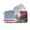 sun shade Sun protection Introducing our patriotic Flag Collection Car Sun Shade (55"x30") featuring country flag style designs. Crafted with a blend of anti-UV coating and aluminized film cushion, this sun shade not only protects your car seats and dashboard from sun damage but also ensures they remain cool to the touch. Material: 100% polyester with aluminized film cushion. Size: 55 inches x 30 inches (140cm x 75cm) Its foldable design allows for easy installation and removal. Equipped with suction cups for effortless windshield attachment without causing damage. Utilizes heat sublimation technique to prevent discoloration, ensuring long-lasting vibrant effects.