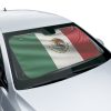 sun shade Sun protection Introducing our patriotic Flag Collection Car Sun Shade (55"x30") featuring country flag style designs. Crafted with a blend of anti-UV coating and aluminized film cushion, this sun shade not only protects your car seats and dashboard from sun damage but also ensures they remain cool to the touch. Material: 100% polyester with aluminized film cushion. Size: 55 inches x 30 inches (140cm x 75cm) Its foldable design allows for easy installation and removal. Equipped with suction cups for effortless windshield attachment without causing damage. Utilizes heat sublimation technique to prevent discoloration, ensuring long-lasting vibrant effects.