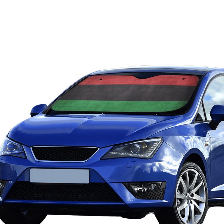 sun shade Sun protection Introducing our patriotic Flag Collection Car Sun Shade (55"x30") featuring country flag style designs. Crafted with a blend of anti-UV coating and aluminized film cushion, this sun shade not only protects your car seats and dashboard from sun damage but also ensures they remain cool to the touch. Material: 100% polyester with aluminized film cushion. Size: 55 inches x 30 inches (140cm x 75cm) Its foldable design allows for easy installation and removal. Equipped with suction cups for effortless windshield attachment without causing damage. Utilizes heat sublimation technique to prevent discoloration, ensuring long-lasting vibrant effects.