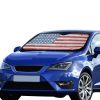 sun shade Sun protection Introducing our patriotic Flag Collection Car Sun Shade (55"x30") featuring country flag style designs. Crafted with a blend of anti-UV coating and aluminized film cushion, this sun shade not only protects your car seats and dashboard from sun damage but also ensures they remain cool to the touch. Material: 100% polyester with aluminized film cushion. Size: 55 inches x 30 inches (140cm x 75cm) Its foldable design allows for easy installation and removal. Equipped with suction cups for effortless windshield attachment without causing damage. Utilizes heat sublimation technique to prevent discoloration, ensuring long-lasting vibrant effects.