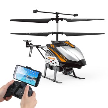 Sky Max Camera Drone Flying Helicopter with Lights sleek curved surface design is lightweight and ergonomic, outfitted with a HD camera