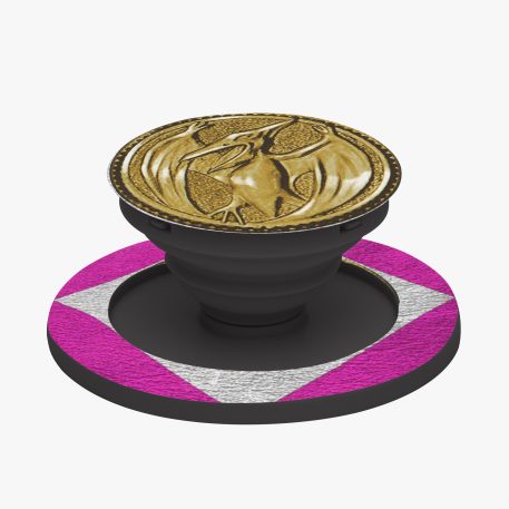 Dinozord Power Coin Collapsible Grip And Stand - a harmonious blend of style, functionality, and convenience. Compatible with Samsung, iPhone, iPad, Kindle.