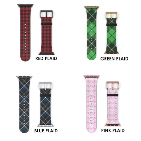 Elevate your style and give your Smart Watch a timeless fashion upgrade with Abundifind’s Faux Leather Plaid Band Apple Watch Series. These high-quality watch straps, crafted from animal-friendly faux leather, are the perfect accessories to add an extra punch to your outfits and nights out.