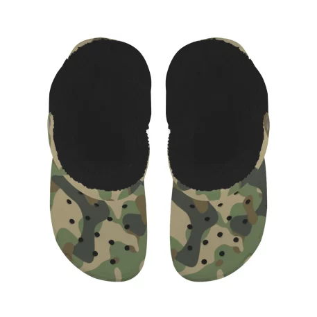 Gear up for any mission with Military Fatigue Camouflage Sherpa Fleece Clogs, tactical prowess and modern style. For the battlefield of everyday life.