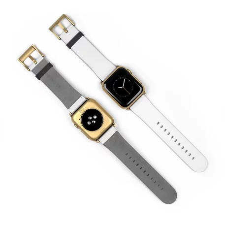 Elegance Series Faux Leather Apple Watch Band. Premium watch straps, vegan leather adds an air of sophistication to your device.