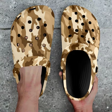 Gear up for any mission with Military Fatigue Camouflage Clogs, tactical prowess and modern style. Engineered for the battlefield of everyday life.