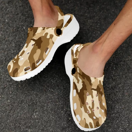 Gear up for any mission with Military Fatigue Camouflage Clogs, tactical prowess and modern style. Engineered for the battlefield of everyday life.