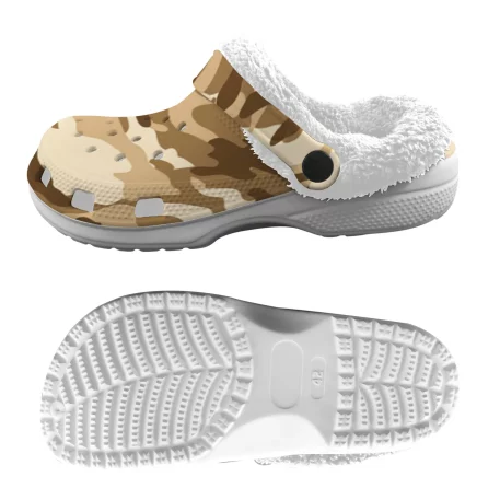 Gear up for any mission with Military Fatigue Camouflage Sherpa Fleece Clogs, tactical prowess and modern style. For the battlefield of everyday life.