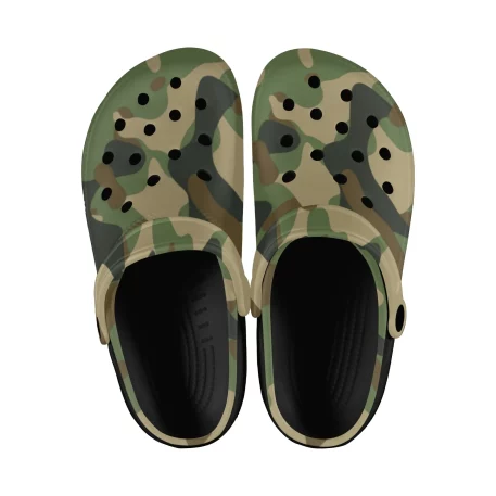 Gear up for any mission with Military Fatigue Camouflage Clogs, tactical prowess and modern style. Engineered for the battlefield of everyday life.