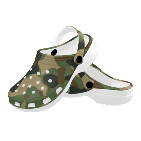 Gear up for any mission with Military Fatigue Camouflage Clogs, tactical prowess and modern style. Engineered for the battlefield of everyday life.