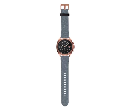 Elegance Series Faux Leather Samsung Galaxy Watch Band. Premium watch straps, vegan leather adds an air of sophistication to your device.