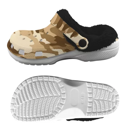 Gear up for any mission with Military Fatigue Camouflage Sherpa Fleece Clogs, tactical prowess and modern style. For the battlefield of everyday life.