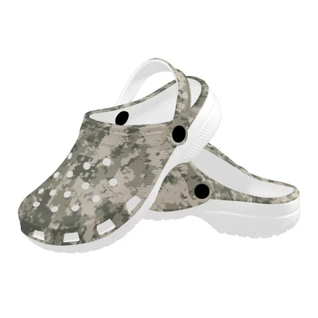 Gear up for any mission with Military Fatigue Camouflage Clogs, tactical prowess and modern style. Engineered for the battlefield of everyday life.